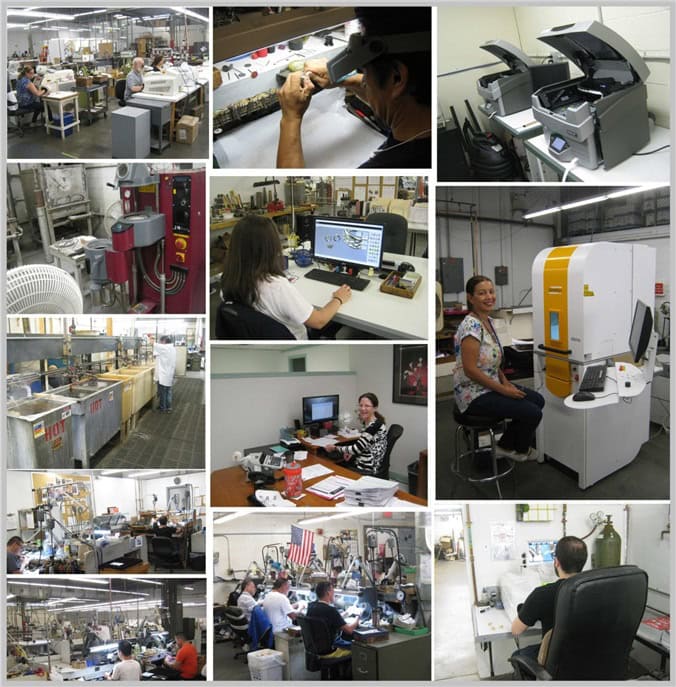 group of facility related images